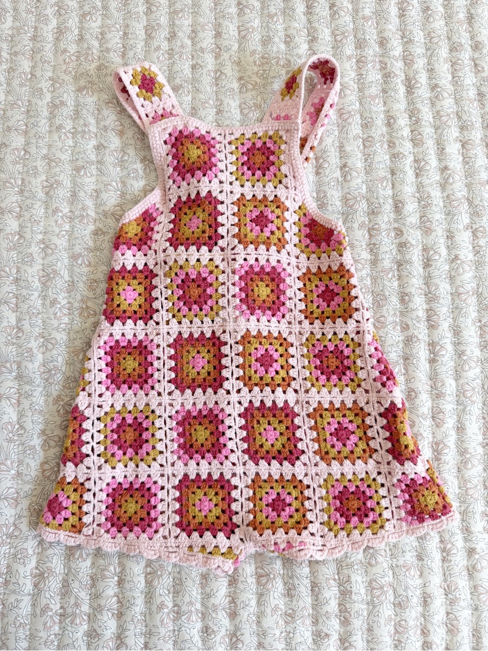 Pink Crochet Kids romper